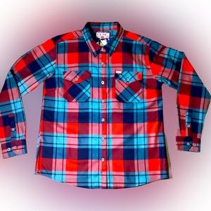 Dixxon Women’s Flannel “The McCallister” size XL Home Alone 90s Retro